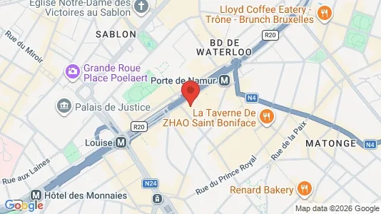 Apartments for rent i Stad Brussel - kort over placeringen