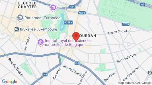 Apartments for rent i Brussels Etterbeek - kort over placeringen