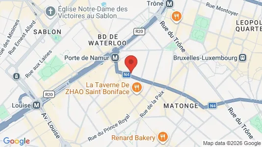 Apartments for rent i Brussels Elsene - kort over placeringen