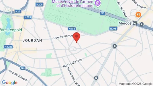 Apartments for rent i Brussels Etterbeek - kort over placeringen