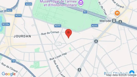 Apartments for rent i Brussels Etterbeek - kort over placeringen