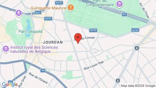 Apartments for rent i Brussels Etterbeek - kort over placeringen