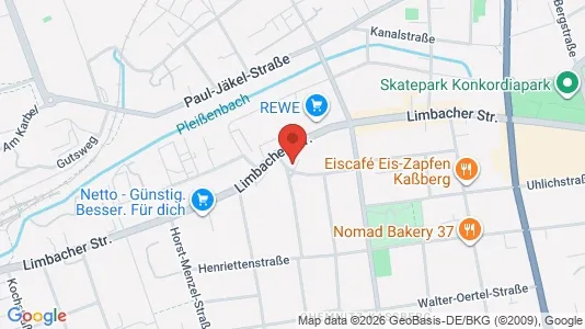 Apartments for rent i Chemnitz - kort over placeringen