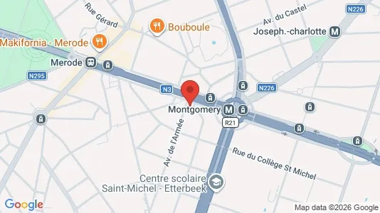 Apartments for rent i Brussels Etterbeek - kort over placeringen