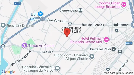 Apartments for rent i Brussels Anderlecht - kort over placeringen