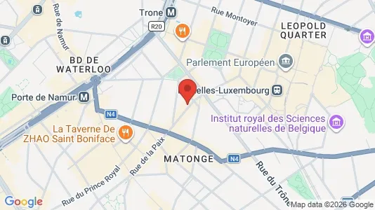 Apartments for rent i Brussels Elsene - kort over placeringen