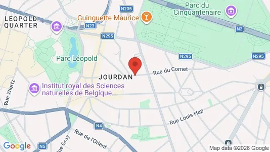 Apartments for rent i Brussels Etterbeek - kort over placeringen