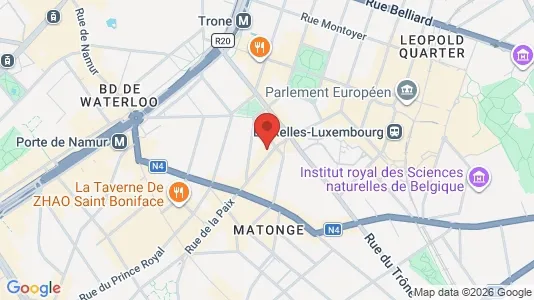 Apartments for rent i Brussels Elsene - kort over placeringen