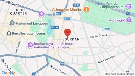 Apartments for rent i Brussels Etterbeek - kort over placeringen