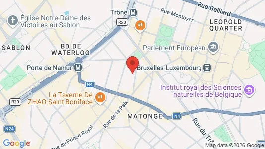 Apartments for rent i Brussels Elsene - kort over placeringen