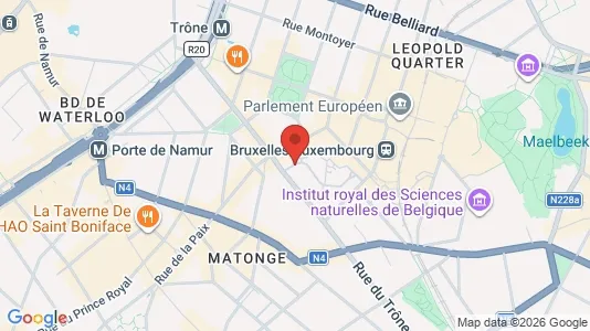 Apartments for rent i Brussels Elsene - kort over placeringen