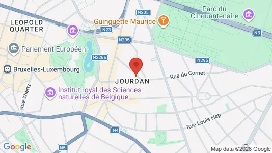 Apartments for rent i Brussels Etterbeek - kort over placeringen