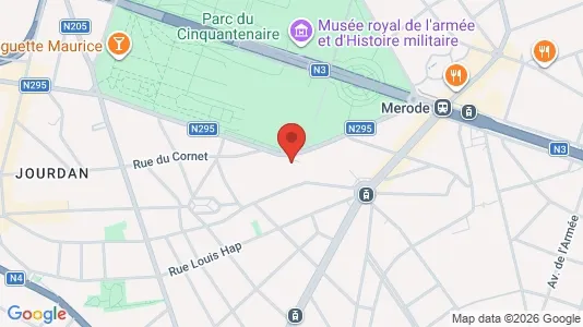Apartments for rent i Brussels Etterbeek - kort over placeringen
