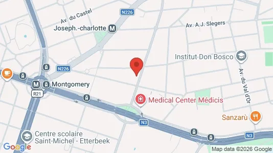 Apartments for rent i Brussels Sint-Pieters-Woluwe - kort over placeringen