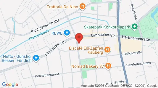 Apartments for rent i Chemnitz - kort over placeringen