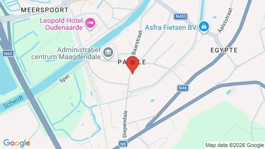 Apartments for rent i Oudenaarde - kort over placeringen