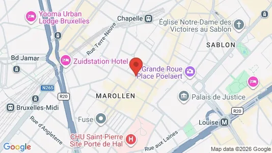 Apartments for rent i Stad Brussel - kort over placeringen