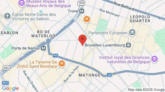 Apartments for rent i Brussels Elsene - kort over placeringen