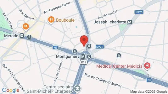 Apartments for rent i Brussels Sint-Pieters-Woluwe - kort over placeringen