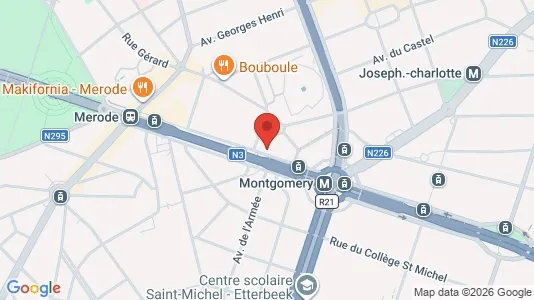 Apartments for rent i Brussels Etterbeek - kort over placeringen