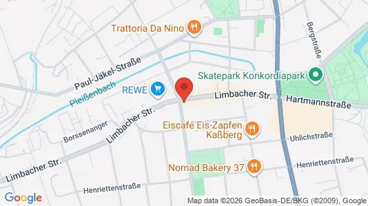 Apartments for rent i Chemnitz - kort over placeringen