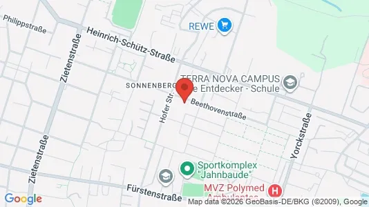 Apartments for rent i Chemnitz - kort over placeringen