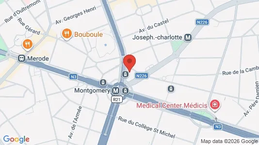 Apartments for rent i Brussels Sint-Pieters-Woluwe - kort over placeringen