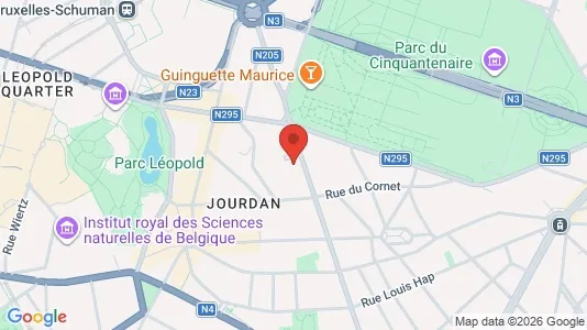 Apartments for rent i Brussels Etterbeek - kort over placeringen