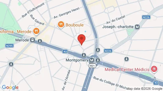 Apartments for rent i Brussels Etterbeek - kort over placeringen