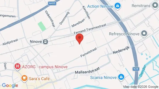 Apartments for rent i Ninove - kort over placeringen