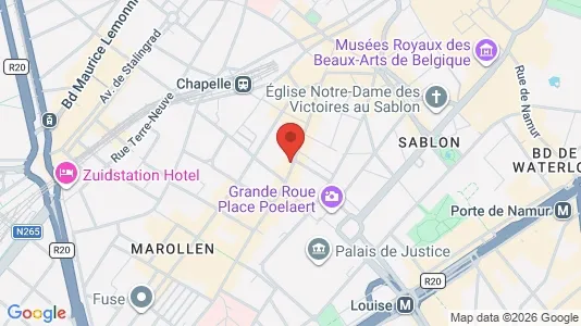 Apartments for rent i Stad Brussel - kort over placeringen