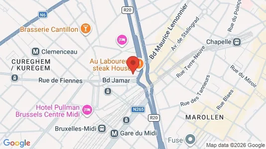 Apartments for rent i Brussels Sint-Gillis - kort over placeringen