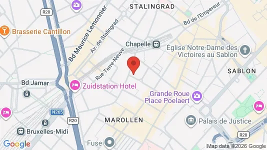 Apartments for rent i Stad Brussel - kort over placeringen
