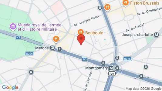 Apartments for rent i Brussels Etterbeek - kort over placeringen
