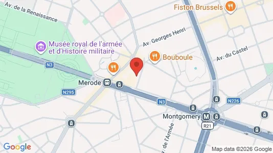 Apartments for rent i Brussels Etterbeek - kort over placeringen