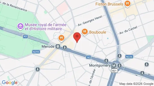 Apartments for rent i Brussels Etterbeek - kort over placeringen