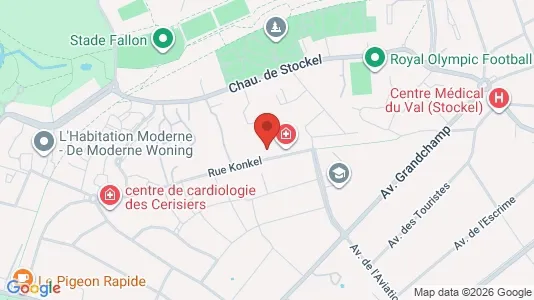 Apartments for rent i Brussels Sint-Lambrechts-Woluwe - kort over placeringen