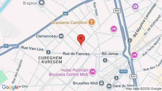 Apartments for rent i Brussels Anderlecht - kort over placeringen
