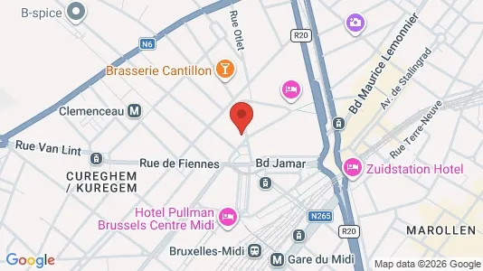 Apartments for rent i Brussels Anderlecht - kort over placeringen