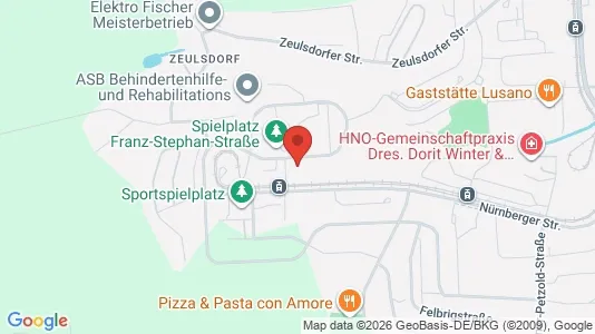 Apartments for rent i Gera - kort over placeringen