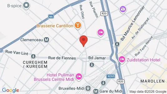 Apartments for rent i Brussels Anderlecht - kort over placeringen