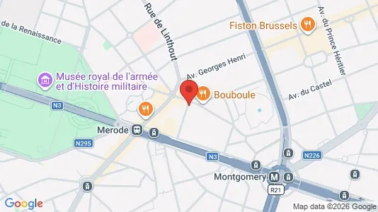 Apartments for rent i Brussels Etterbeek - kort over placeringen