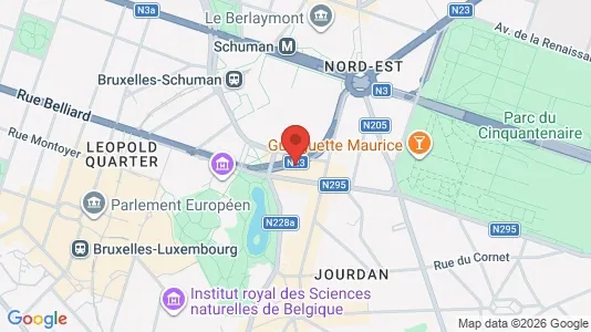 Apartments for rent i Brussels Etterbeek - kort over placeringen