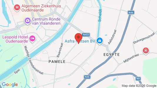 Apartments for rent i Oudenaarde - kort over placeringen