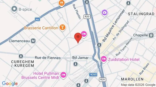 Apartments for rent i Brussels Anderlecht - kort over placeringen