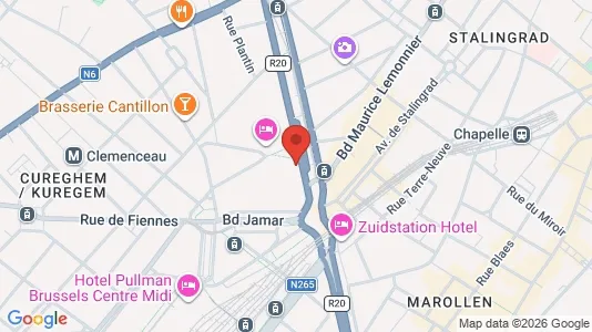 Apartments for rent i Brussels Anderlecht - kort over placeringen