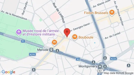 Apartments for rent i Brussels Etterbeek - kort over placeringen