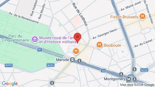 Apartments for rent i Brussels Etterbeek - kort over placeringen