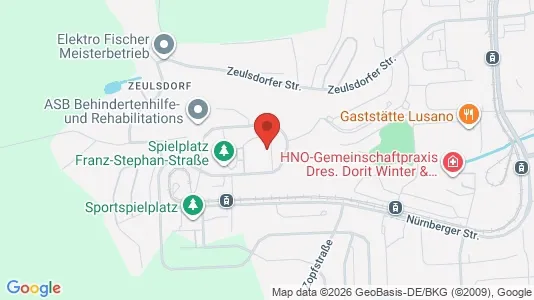 Apartments for rent i Gera - kort over placeringen