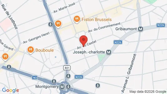 Apartments for rent i Brussels Sint-Lambrechts-Woluwe - kort over placeringen
